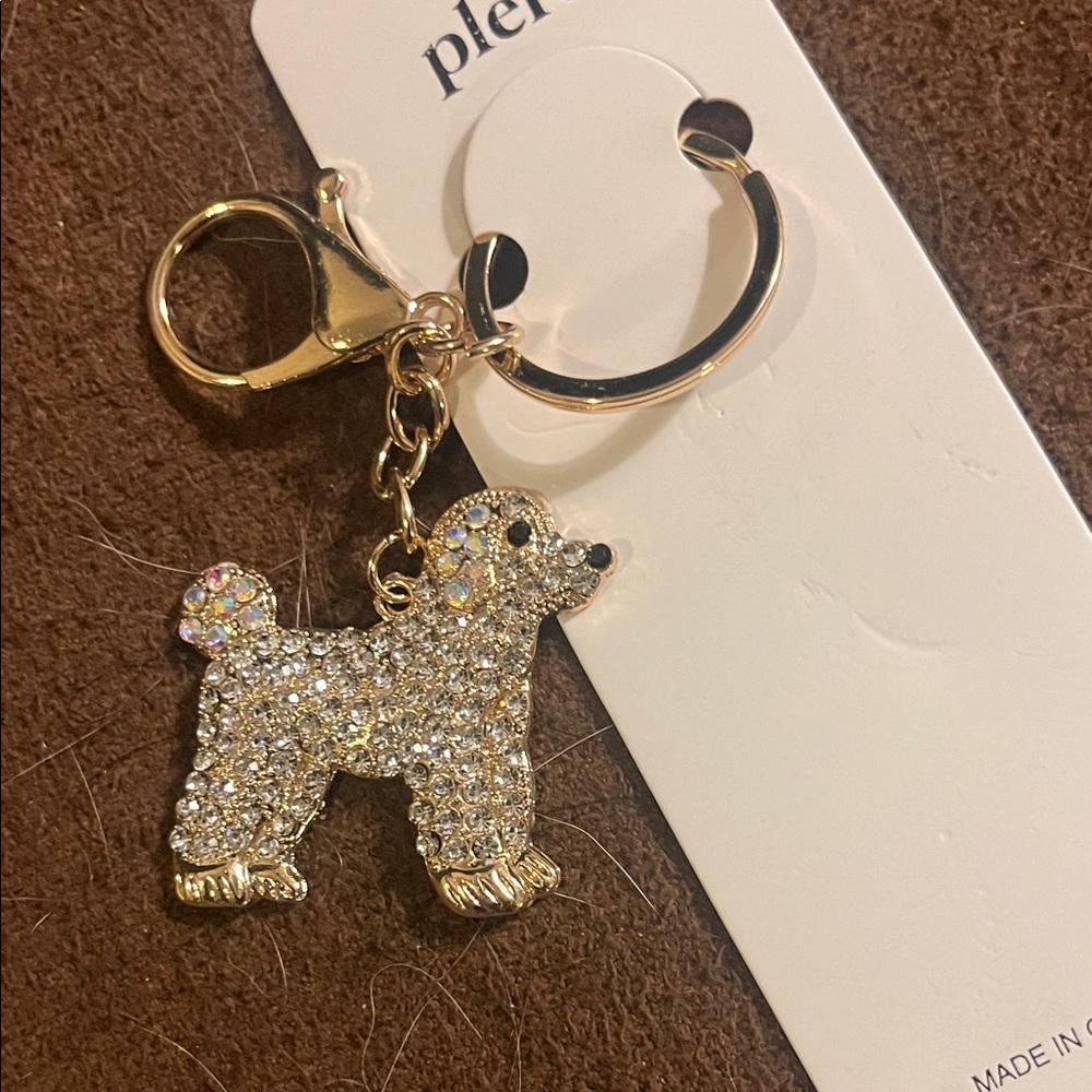Elegant Gold and Silver Poodle Key Holder